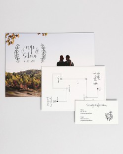 Invitación de boda "Postal Nature"