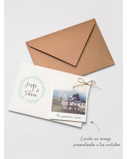 Invitación de boda "Polaroid"