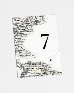 Números de mesa "Mapa"