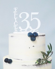 Zoom figura para tartas edad personalizable para cumpleaños