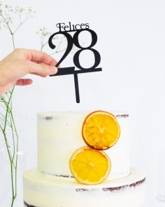 Zoom figura para tartas con cifra de edad