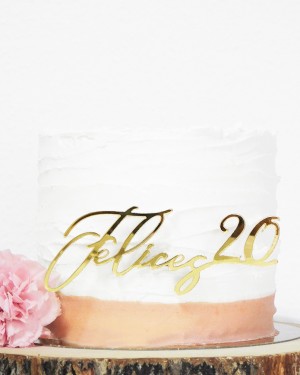 CAKE TOPPER FRONTAL FELICES AÑOS