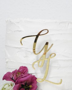 Zoom figura para tartas iniciales para bodas