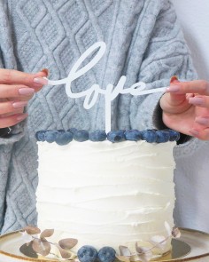 Zoom figura para tartas "love" para bodas