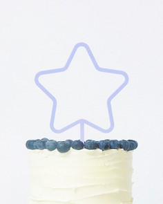 Zoom figura para tartas forma de estrella para fiestas